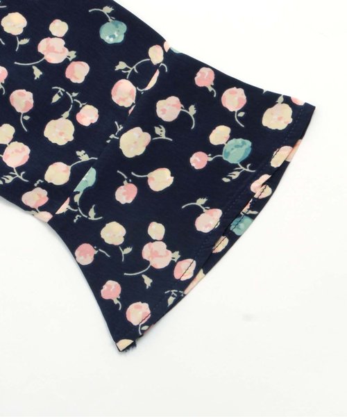 apres les cours（アプレレクール）の「花柄シャツワンピース（ワンピース・キッズ・オフホワイト/ネイビー・140/110/130/90/80/100/120）」の7枚目の写真