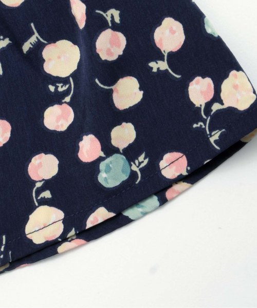 apres les cours（アプレレクール）の「花柄シャツワンピース（ワンピース・キッズ・オフホワイト/ネイビー・140/110/130/90/80/100/120）」の8枚目の写真