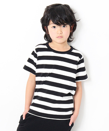 devirock | 先染めボーダークルーネック半袖Tシャツ カットソー(Tシャツ/カットソー)