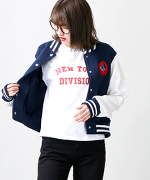 WEGO（ウィゴー）の「WEGO/ワッペンショートスウェットスタジャン（スタジャン・レディース）」