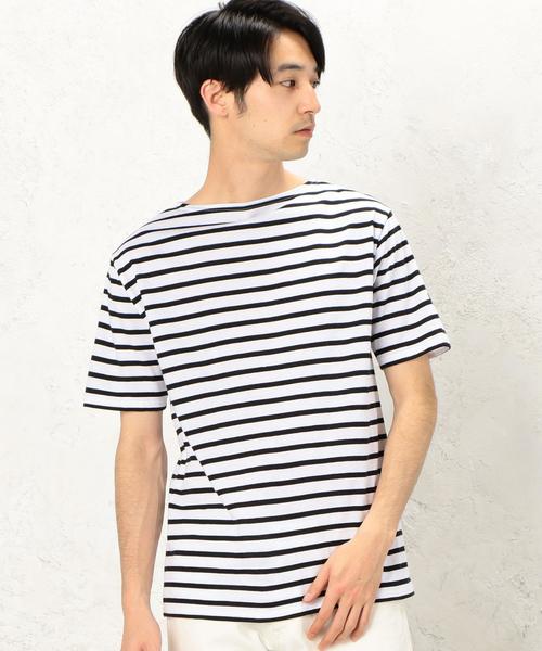 SAINT JAMES（セントジェームス）の「[セント・ジェームス] BC SAINT JAMES PIRIAC ボーダー 17 Tシャツ ◆（Tシャツ/カットソー・メンズ・レッド/ブラック/ホワイト・MEDIUM/X-SMALL/SMALL）」の3枚目の写真