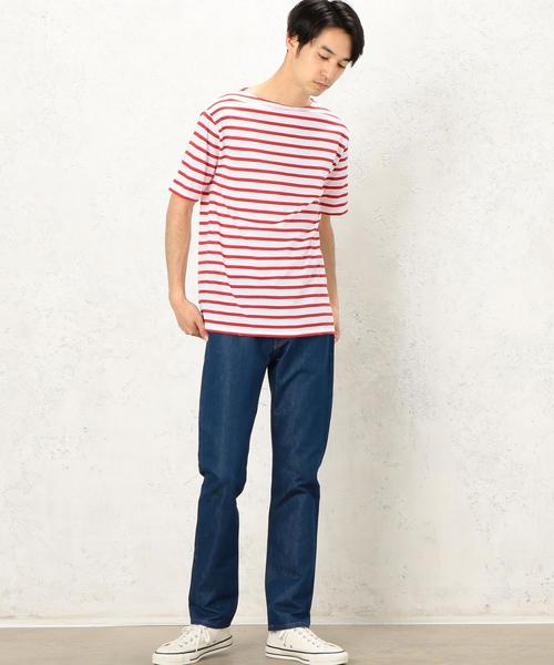 SAINT JAMES（セントジェームス）の「[セント・ジェームス] BC SAINT JAMES PIRIAC ボーダー 17 Tシャツ ◆（Tシャツ/カットソー・メンズ・レッド/ブラック/ホワイト・MEDIUM/X-SMALL/SMALL）」の13枚目の写真