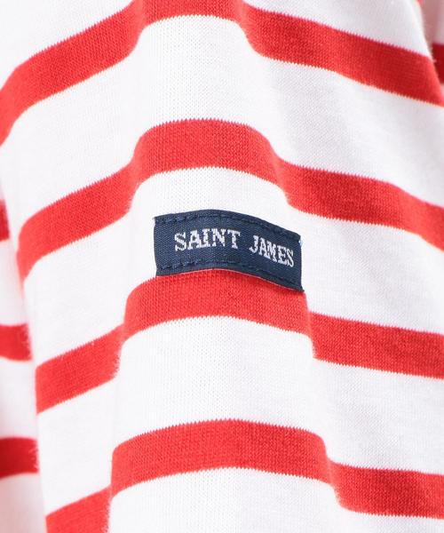 SAINT JAMES（セントジェームス）の「[セント・ジェームス] BC SAINT JAMES PIRIAC ボーダー 17 Tシャツ ◆（Tシャツ/カットソー・メンズ・レッド/ブラック/ホワイト・MEDIUM/X-SMALL/SMALL）」の5枚目の写真