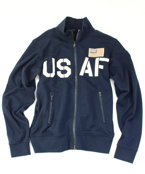 AVIREX(アヴィレックス)の「avirex/ アヴィレックス / U.S.A.F. 70th ANNIVERSARY THERMO LITE STAND ZIP/ アメリカ空軍70周年記念 サーモライト スタンドジップ(ジャージ・メンズ・ネイビー/カモフラージュ/ホワイト/ライトブルーグレー・XX-LARGE/LARGE/X-LARGE/MEDIUM)」の5枚目の写真