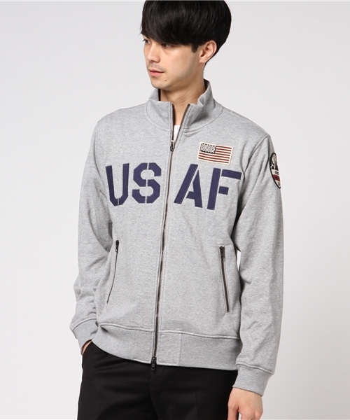 AVIREX(アヴィレックス)の「avirex/ アヴィレックス / U.S.A.F. 70th ANNIVERSARY THERMO LITE STAND ZIP/ アメリカ空軍70周年記念 サーモライト スタンドジップ(ジャージ・メンズ・ネイビー/カモフラージュ/ホワイト/ライトブルーグレー・XX-LARGE/LARGE/X-LARGE/MEDIUM)」の10枚目の写真