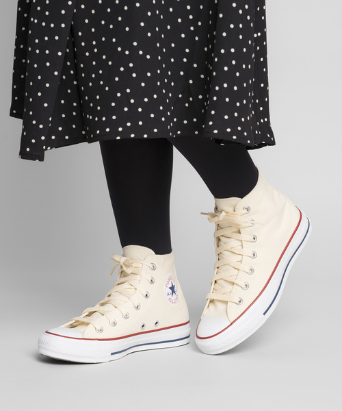 CONVERSE(コンバース)の「CANVAS ALL STAR HI(スニーカー・レディース・ホワイト/ホワイト系その他/レッド/ブラック・24/23.5/23/24.5/27/26.5/27.5)」の2枚目の写真