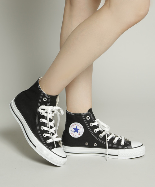 CONVERSE(コンバース)の「CANVAS ALL STAR HI(スニーカー・レディース・ホワイト/ホワイト系その他/レッド/ブラック・24/23.5/23/24.5/27/26.5/27.5)」の1枚目の写真