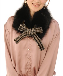 ナチュラルチンチラファーマフラー（マフラー）｜sankyo shokai