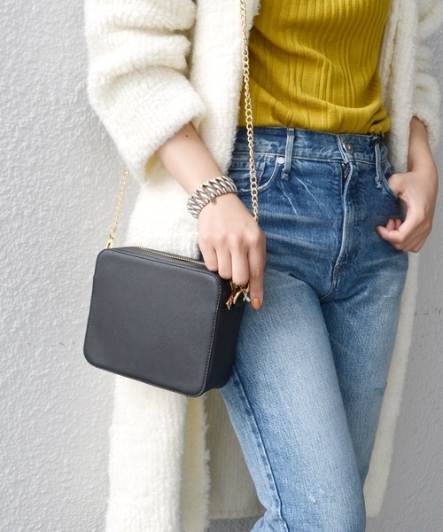 SHIPS BLUESTORE（シップスブルーストア）の「SHIPS BLUESTORE:ミニバッグ◇（ショルダーバッグ・レディース・マスタード/レッド/ブラック・ONE SIZE）」の2枚目の写真