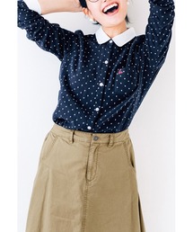 Live in comfort | リブ　イン　コンフォート　重ね着してももたつかない！ストレッチガーゼ×カットソーの伸びシャツ(シャツ/ブラウス)