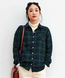 リブ イン コンフォート 重ね着してももたつかない!ストレッチガーゼ×カットソーの伸びシャツ