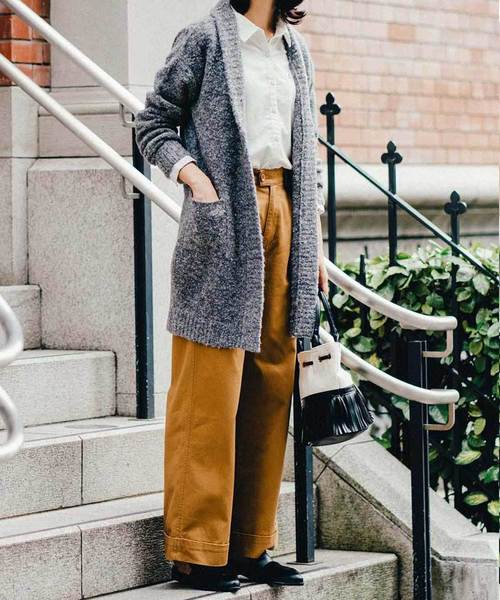 Live in comfort（リブインコンフォート）の「リブ　イン　コンフォート　重ね着してももたつかない！ストレッチガーゼ×カットソーの伸びシャツ（シャツ/ブラウス・レディース・グリーン系その他/ストライプ/チェック/スモークピンク/ネイビー/ライトブルー/ホワイト/サックスブルー/ブラウン/ホワイト系その他/ブラック×ホワイト/ベージュ/グリーン・SMALL/MEDIUM/LARGE/X-LARGE/XX-LARGE/2T/NM/XXX-LARGE）」の21枚目の写真