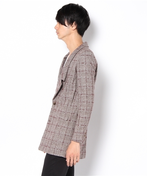603（ロクマルサン）の「603 グレンチェックコクーンジャケット（その他アウター・メンズ・ブラウン・FREE）」の2枚目の写真