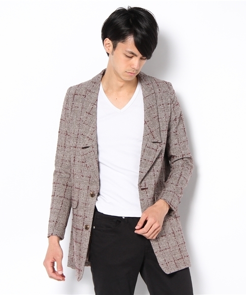 603（ロクマルサン）の「603 グレンチェックコクーンジャケット（その他アウター・メンズ・ブラウン・FREE）」の8枚目の写真