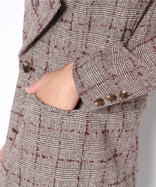 603（ロクマルサン）の「603 グレンチェックコクーンジャケット（その他アウター・メンズ・ブラウン・FREE）」の7枚目の写真