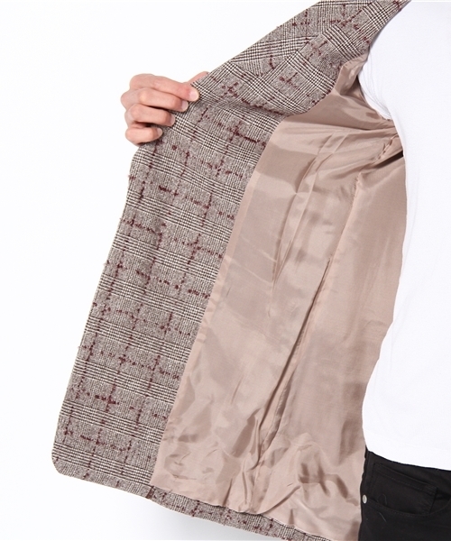 603（ロクマルサン）の「603 グレンチェックコクーンジャケット（その他アウター・メンズ・ブラウン・FREE）」の5枚目の写真