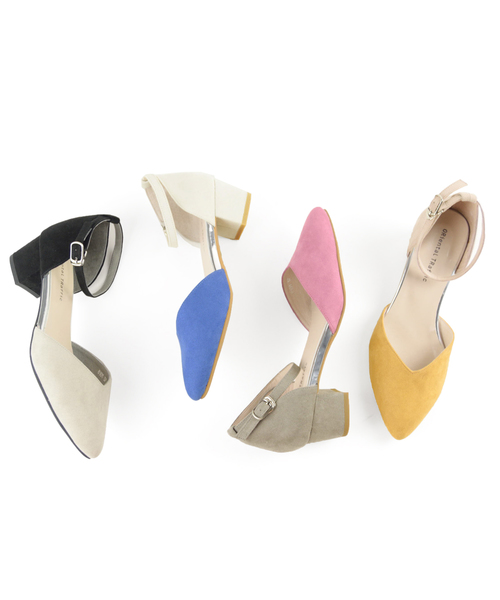 ORiental TRaffic(オリエンタルトラフィック)の「春夏★バイカラーセパレートパンプス★8101(パンプス・レディース・イエロー/ピンク/ブルー/グレー・35/38/39/37/41/42/34/40/36/43/33)」の17枚目の写真