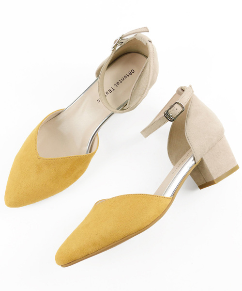 ORiental TRaffic(オリエンタルトラフィック)の「春夏★バイカラーセパレートパンプス★8101(パンプス・レディース・イエロー/ピンク/ブルー/グレー・35/38/39/37/41/42/34/40/36/43/33)」の8枚目の写真