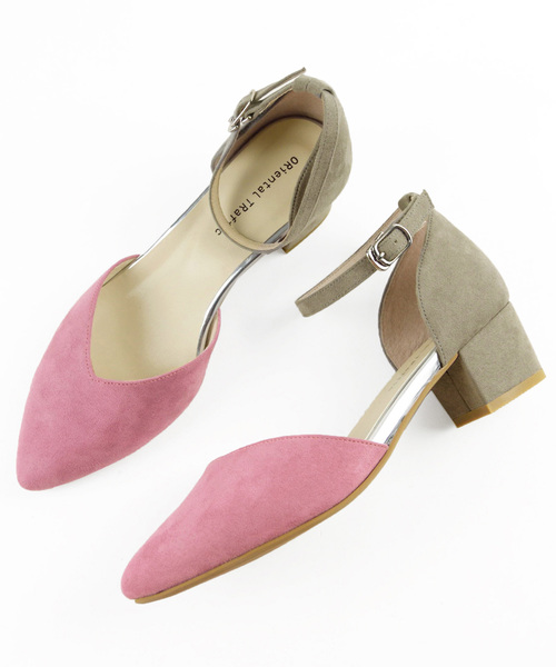 ORiental TRaffic(オリエンタルトラフィック)の「春夏★バイカラーセパレートパンプス★8101(パンプス・レディース・イエロー/ピンク/ブルー/グレー・35/38/39/37/41/42/34/40/36/43/33)」の10枚目の写真