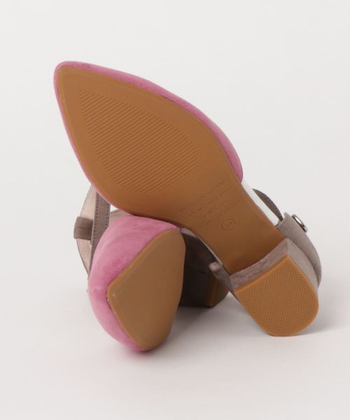 ORiental TRaffic(オリエンタルトラフィック)の「春夏★バイカラーセパレートパンプス★8101(パンプス・レディース・イエロー/ピンク/ブルー/グレー・35/38/39/37/41/42/34/40/36/43/33)」の5枚目の写真