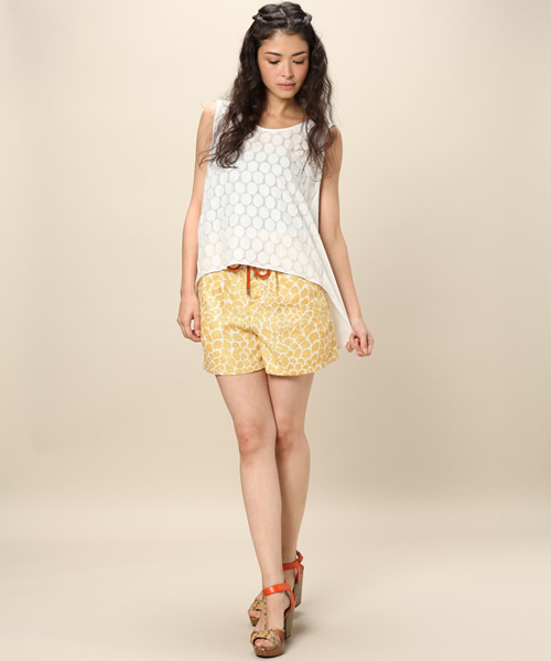 JENEVIEVE（ジュヌヴィエーヴ）の「ピュアドットタンク（タンクトップ・レディース・ホワイト・1）」の5枚目の写真