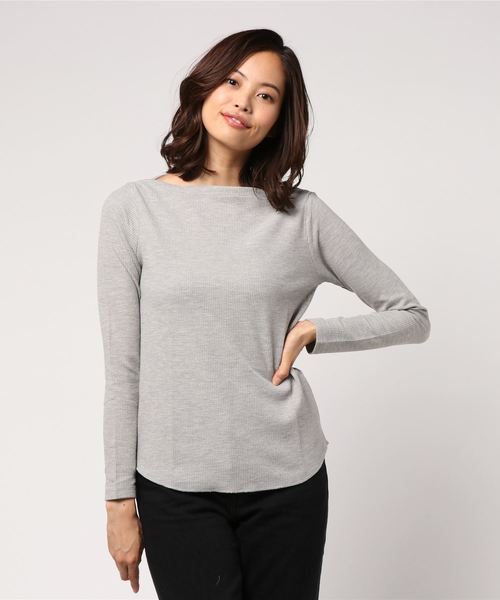 CIAOPANIC TYPY（チャオパニックティピー）の「ワッフルボートネックTEE（Tシャツ/カットソー・レディース・ホワイト/ネイビー/グレー/その他19・FREE）」の8枚目の写真