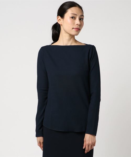 CIAOPANIC TYPY（チャオパニックティピー）の「ワッフルボートネックTEE（Tシャツ/カットソー・レディース・ホワイト/ネイビー/グレー/その他19・FREE）」の9枚目の写真