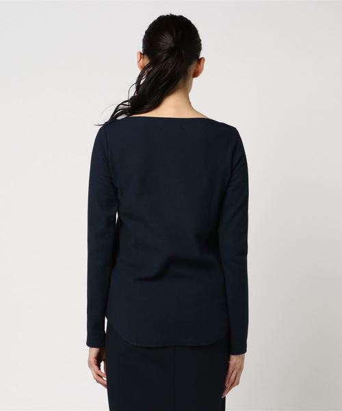 CIAOPANIC TYPY（チャオパニックティピー）の「ワッフルボートネックTEE（Tシャツ/カットソー・レディース・ホワイト/ネイビー/グレー/その他19・FREE）」の5枚目の写真