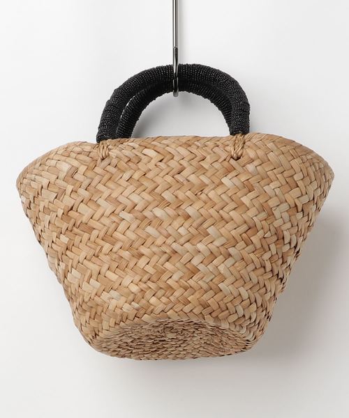 RIVE DROITE（リヴドロワ）の「ビーズハンドル付カゴバッグ（かごバッグ・レディース・ベージュ・FREE）」の5枚目の写真