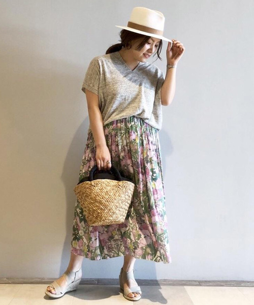 RIVE DROITE（リヴドロワ）の「ビーズハンドル付カゴバッグ（かごバッグ・レディース・ベージュ・FREE）」の6枚目の写真