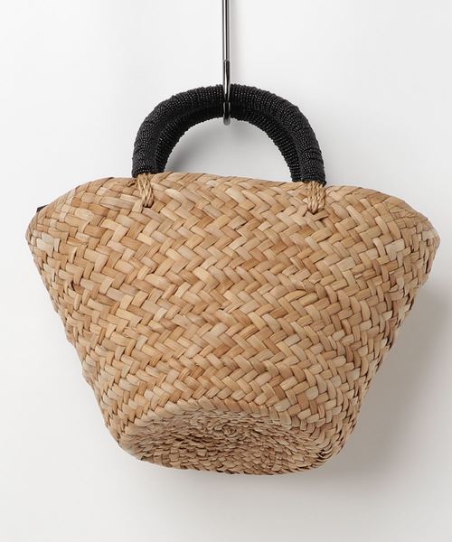 RIVE DROITE（リヴドロワ）の「ビーズハンドル付カゴバッグ（かごバッグ・レディース・ベージュ・FREE）」の4枚目の写真