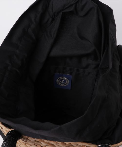 RIVE DROITE（リヴドロワ）の「ビーズハンドル付カゴバッグ（かごバッグ・レディース・ベージュ・FREE）」の3枚目の写真