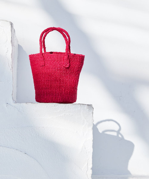 CIAOPANIC（チャオパニック）の「サイザルミニバッグ（トートバッグ・レディース・ブラック/ダークブラウン/グレー/ターコイズブルー/オレンジ/その他13・FREE）」の6枚目の写真