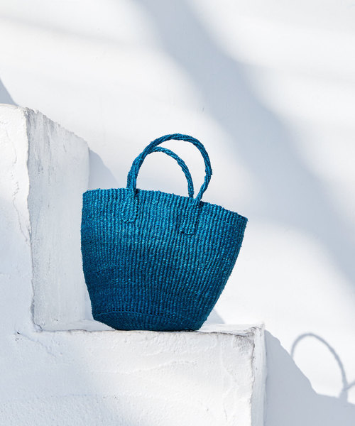 CIAOPANIC（チャオパニック）の「サイザルミニバッグ（トートバッグ・レディース・ブラック/ダークブラウン/グレー/ターコイズブルー/オレンジ/その他13・FREE）」の4枚目の写真