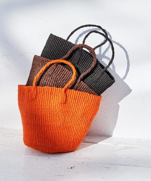 CIAOPANIC（チャオパニック）の「サイザルミニバッグ（トートバッグ・レディース・ブラック/ダークブラウン/グレー/ターコイズブルー/オレンジ/その他13・FREE）」の5枚目の写真