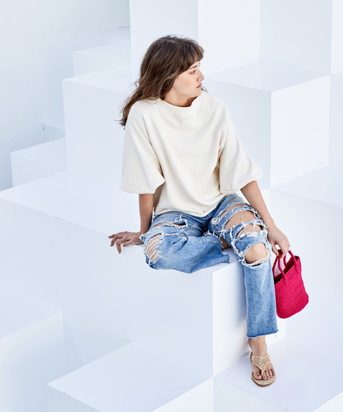 CIAOPANIC（チャオパニック）の「サイザルミニバッグ（トートバッグ・レディース・ブラック/ダークブラウン/グレー/ターコイズブルー/オレンジ/その他13・FREE）」の13枚目の写真