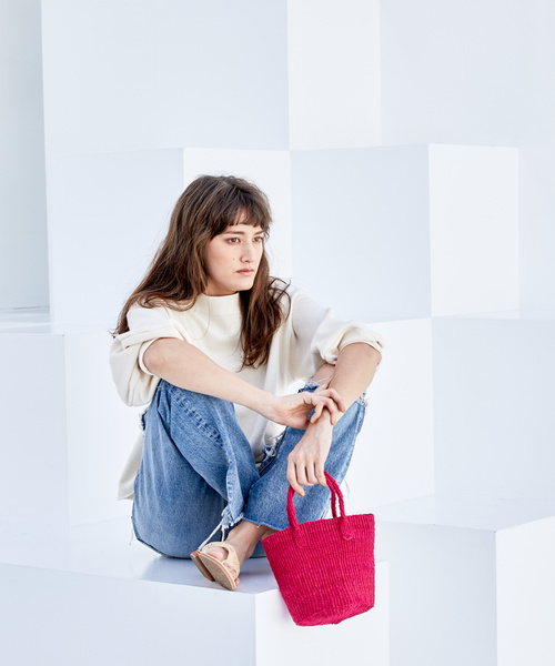 CIAOPANIC（チャオパニック）の「サイザルミニバッグ（トートバッグ・レディース・ブラック/ダークブラウン/グレー/ターコイズブルー/オレンジ/その他13・FREE）」の12枚目の写真