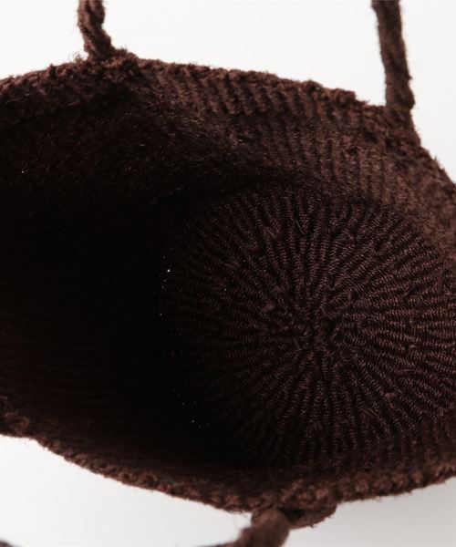 CIAOPANIC（チャオパニック）の「サイザルミニバッグ（トートバッグ・レディース・ブラック/ダークブラウン/グレー/ターコイズブルー/オレンジ/その他13・FREE）」の9枚目の写真