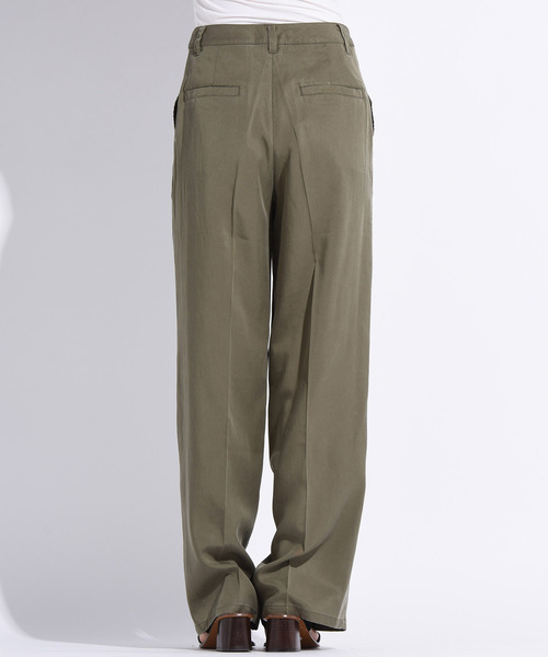 Willful by lipstar（ウィルフル バイ リップスター）の「【Willful by lipstar】テンセルワイドパンツ（その他パンツ・レディース・ブルー/カーキ/キャメル・S/M）」の6枚目の写真