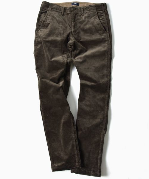 SHIPS（シップス）の「SC: カラー コーデュロイ テーパード チノパンツ□（チノパンツ・メンズ・オフホワイト/ブラウン/オリーブ/ネイビー・29inch/30inch/31inch/32inch/33inch/34inch）」の3枚目の写真