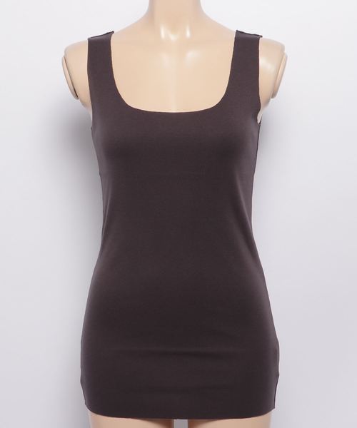 RIVE DROITE（リヴドロワ）の「シームレスタンク（キャミソール・レディース・オフホワイト/ライトグレー/チャコールグレー・FREE）」の2枚目の写真