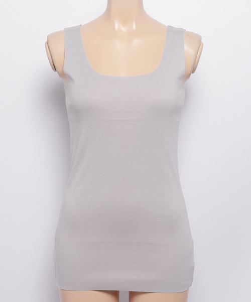 RIVE DROITE（リヴドロワ）の「シームレスタンク（キャミソール・レディース・オフホワイト/ライトグレー/チャコールグレー・FREE）」の3枚目の写真