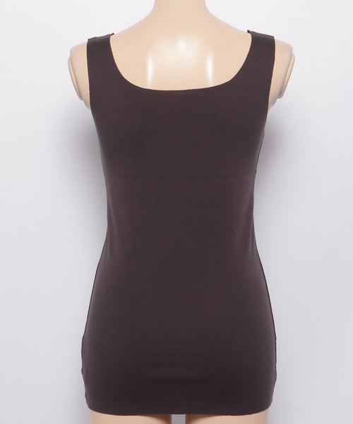 RIVE DROITE（リヴドロワ）の「シームレスタンク（キャミソール・レディース・オフホワイト/ライトグレー/チャコールグレー・FREE）」の5枚目の写真