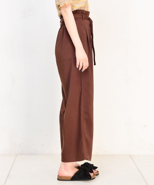 natural couture(ナチュラルクチュール)の「Dかんベルト付タックワイド(その他パンツ・レディース・ブラック/レンガ/ベージュ・FREE)」の14枚目の写真