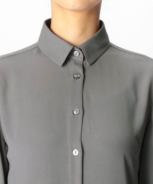 NARACAMICIE（ナラカミーチェ）の「ジョーセットリボン付長袖シャツ（シャツ/ブラウス・レディース・ネイビー/グレー・SMALL/LARGE/MEDIUM）」の8枚目の写真