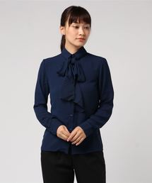 NARACAMICIE | ジョーセットリボン付長袖シャツ(シャツ/ブラウス)