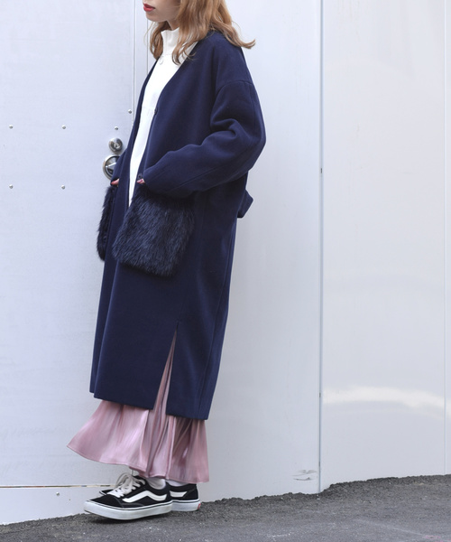 w closet（ダブルクローゼット）の「エコウールノーカラーファー