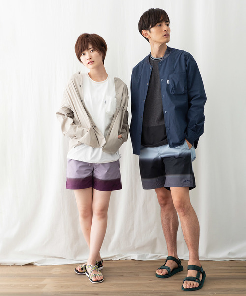 JRD by JARLD(ジェイアールディーバイジャールド)の「リブ衿ストレッチ シャツブルゾン(シャツ/ブラウス・メンズ・ネイビー/サンドベージュ・S/M/L)」の5枚目の写真