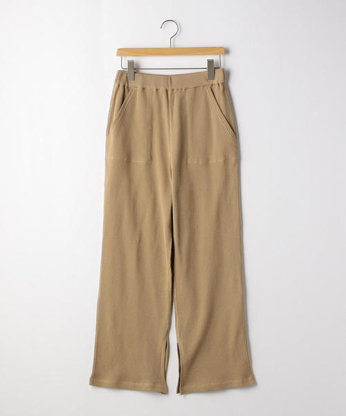 green label relaxing(グリーンレーベルリラクシング)の「NFC ワッフル イージー パンツ ◆(その他パンツ・レディース・ライトグレー/ブラック/ブラウン・FREE)」の7枚目の写真