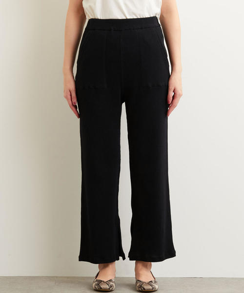 green label relaxing(グリーンレーベルリラクシング)の「NFC ワッフル イージー パンツ ◆(その他パンツ・レディース・ライトグレー/ブラック/ブラウン・FREE)」の9枚目の写真